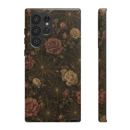 Spiderweb Rose Tough Case
