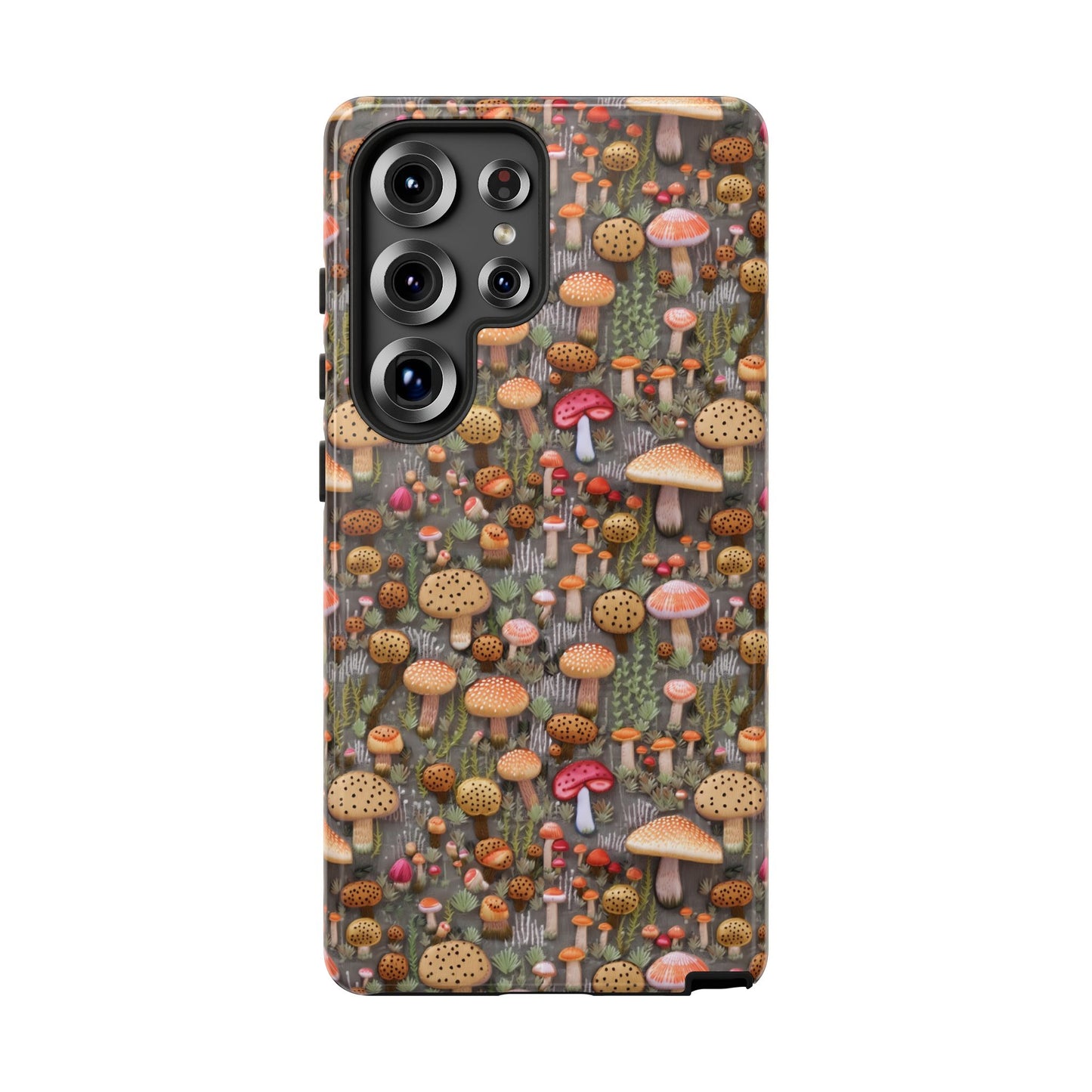 Pink Mushroom Tough Phone Case