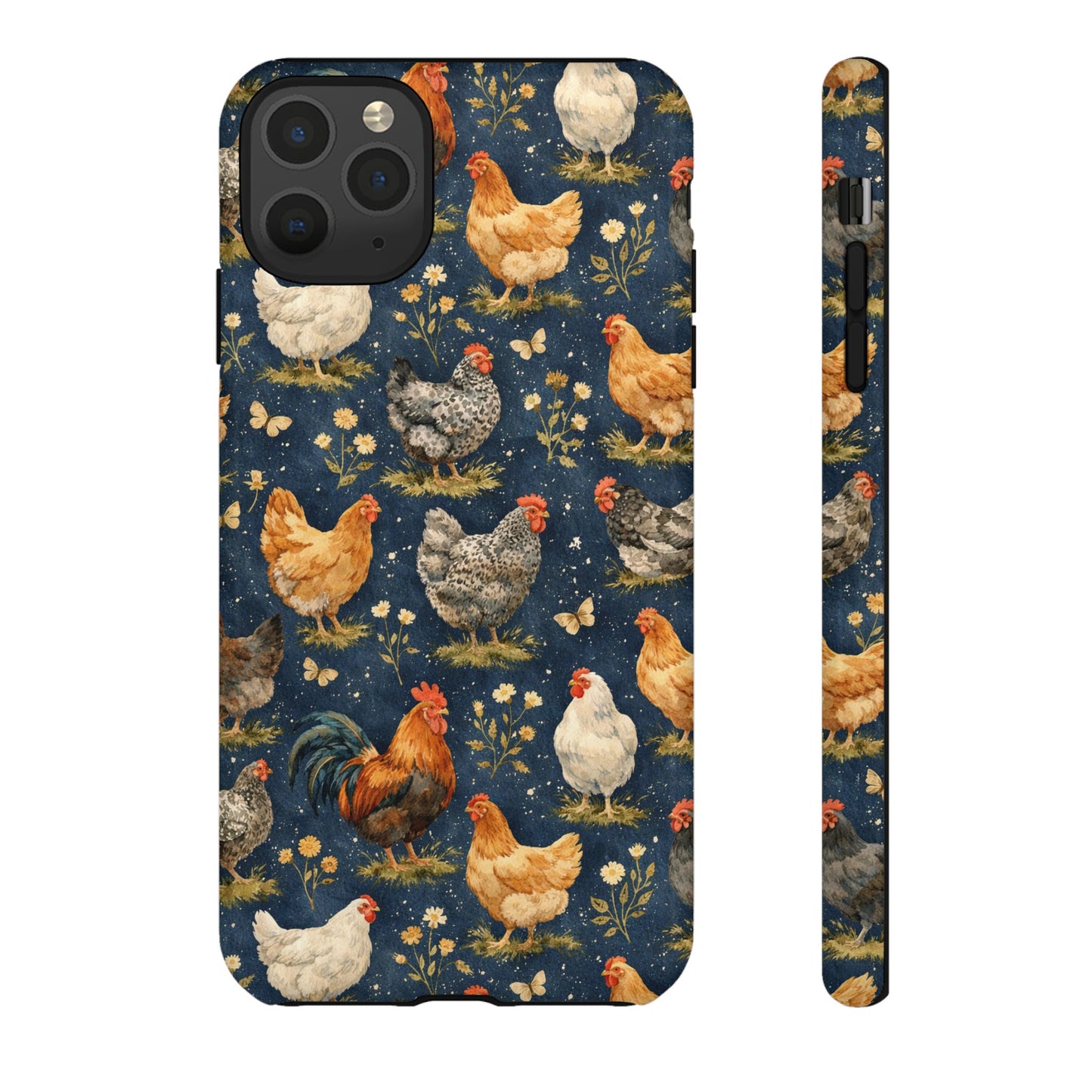 Indigo Chickens Tough Case