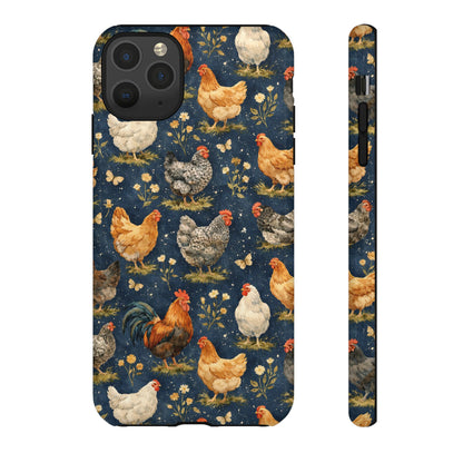 Indigo Chickens Tough Case