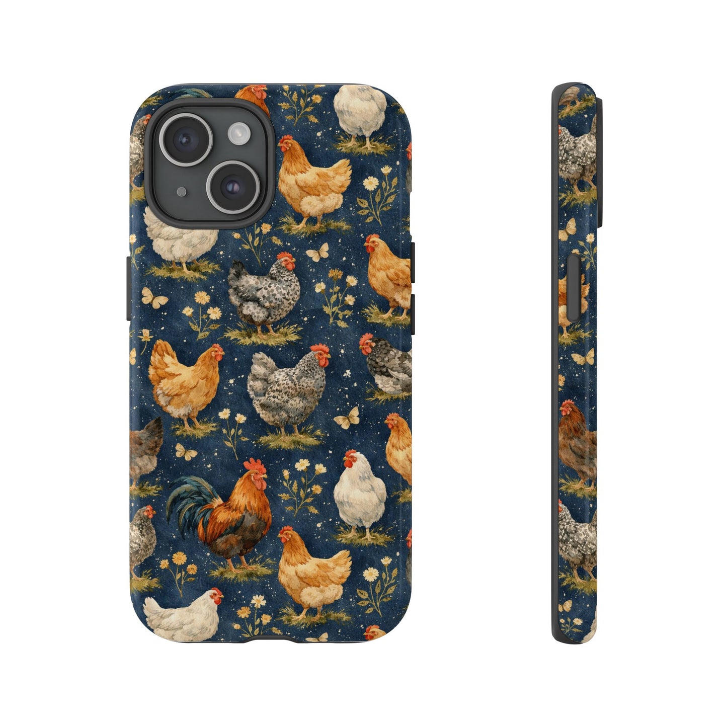 Indigo Chickens Tough Case