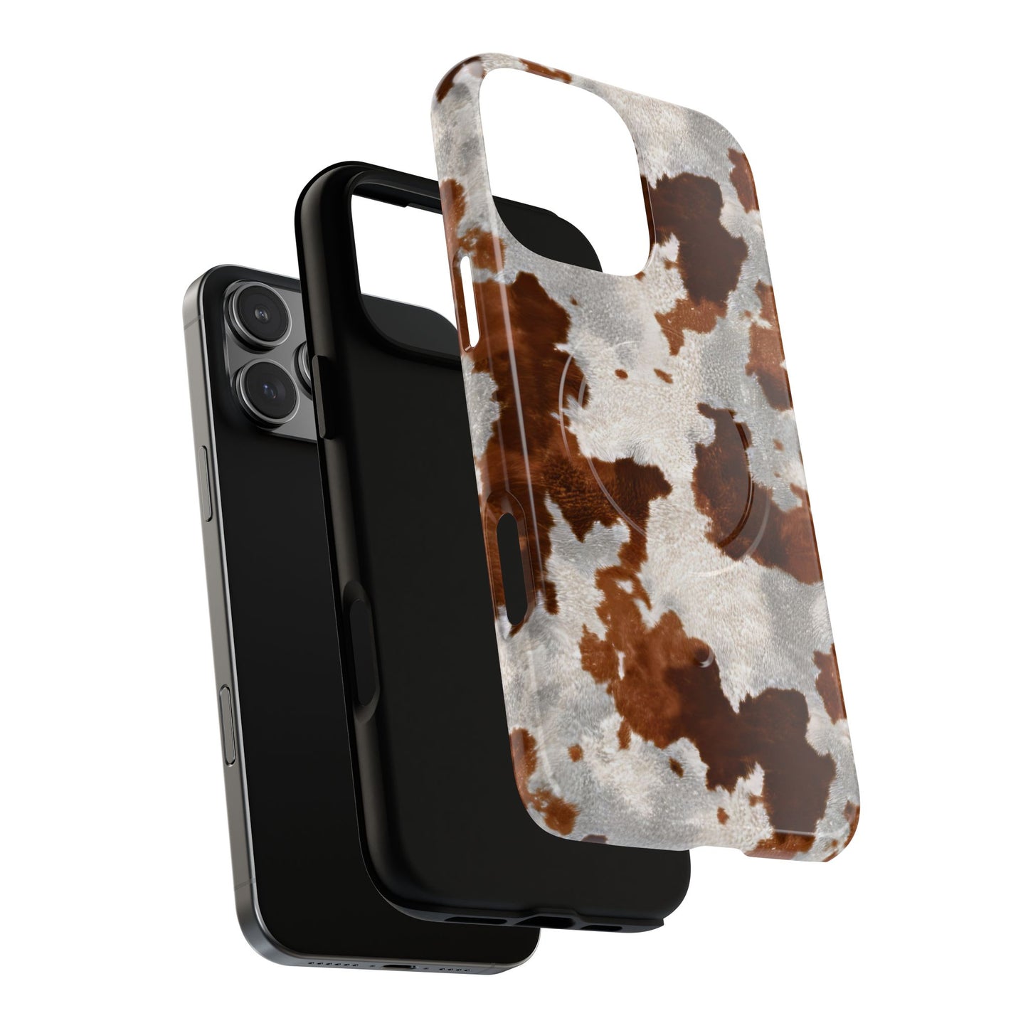 Brown Cowhide Magnetic Case