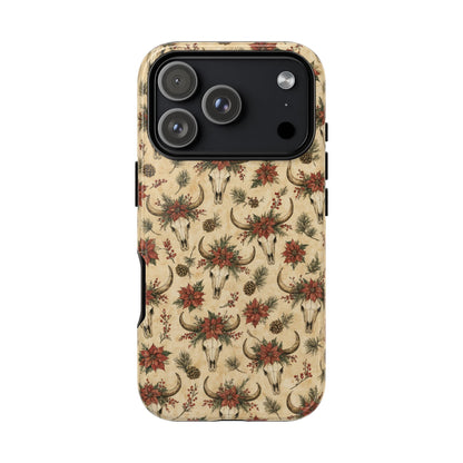 Skull Poinsettia Tough Case