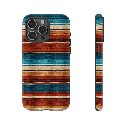 Turquoise + Orange Serape Tough Case