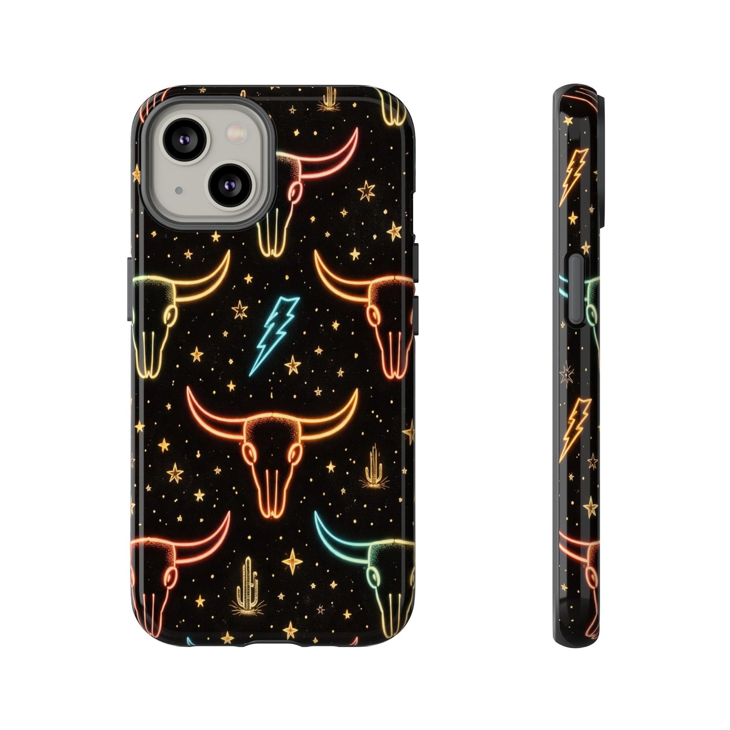 Neon Longhorns Tough Case