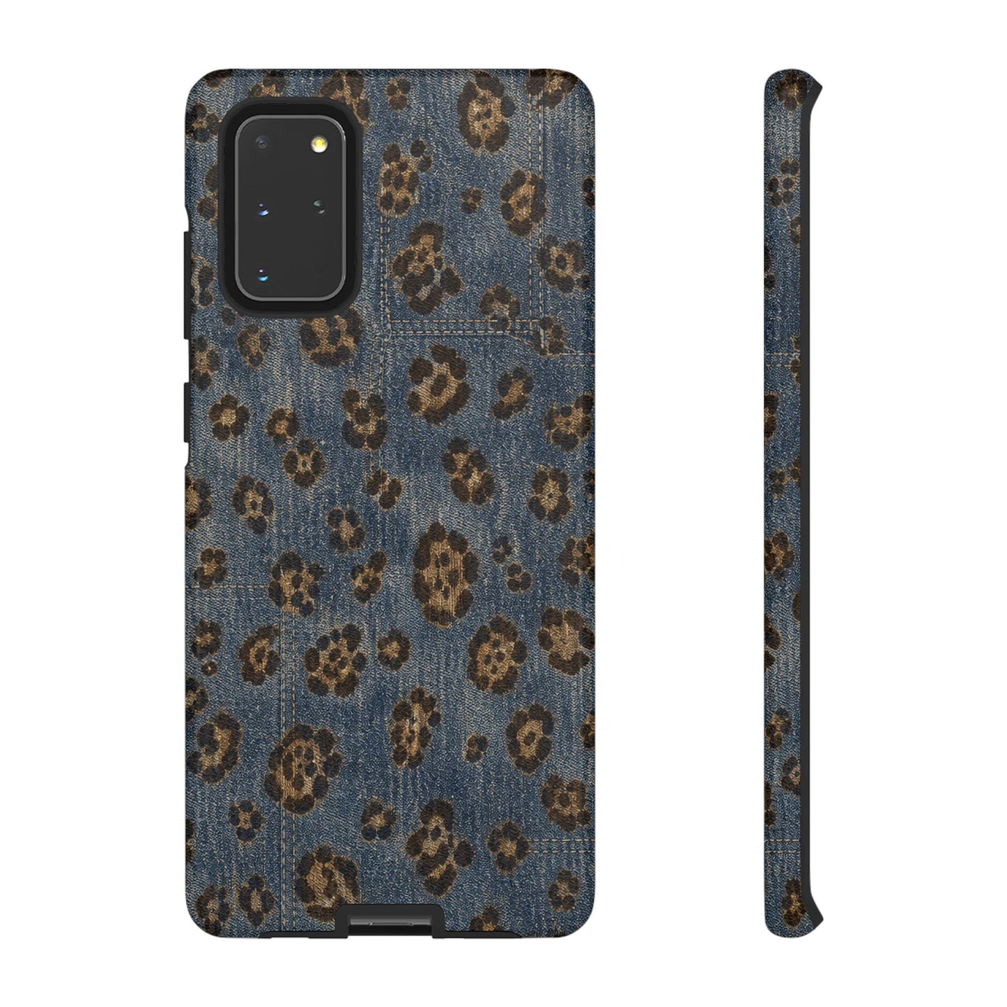 Denim Leopard Tough Case