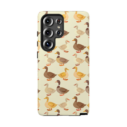 Yellow Brown Ducks Tough Phone Case