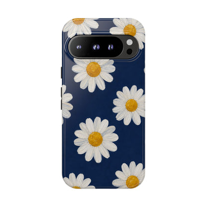 Navy Daisy Tough Case