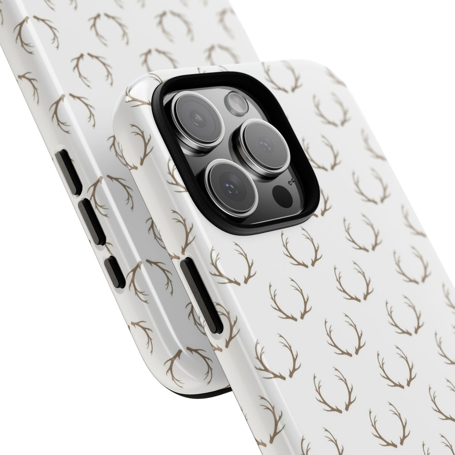White Antlers Tough Phone Case