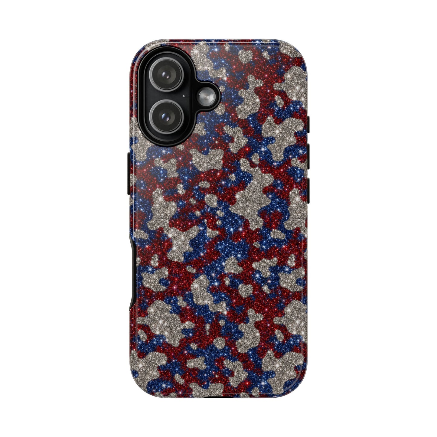 USA Cowhide Glitter Tough Case