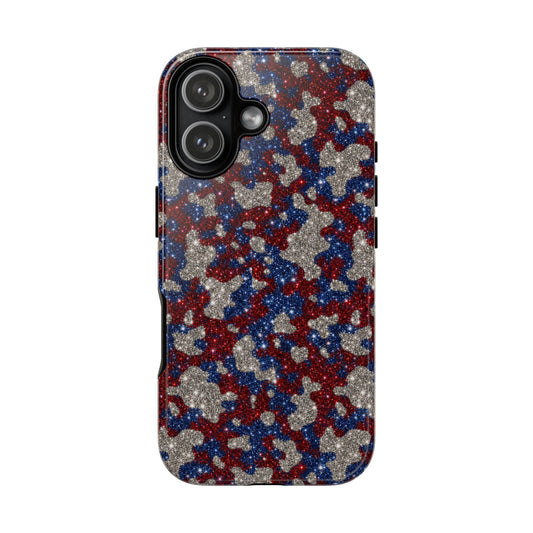 USA Cowhide Glitter Tough Case