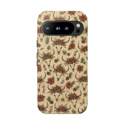 Skull Poinsettia Tough Case