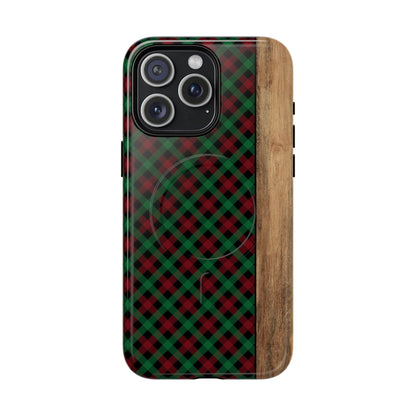 Red Green Plaid Magnetic Case