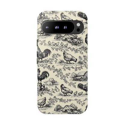 Toile Chickens Tough Case