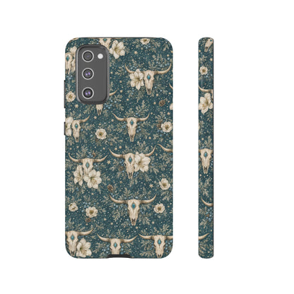 Turquoise Winter Skull Tough Case