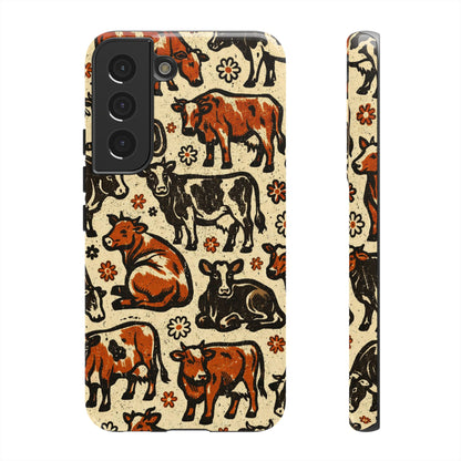 Retro Cows Tough Case