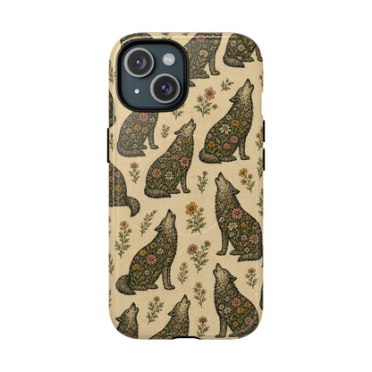 Floral Wolf Magnetic Case