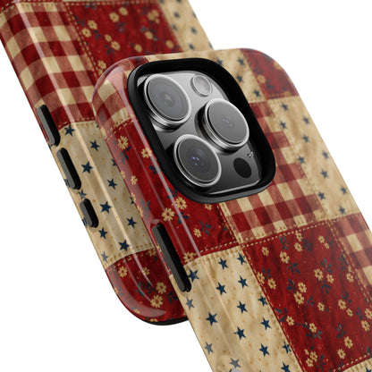 Gingham Stars Tough Case