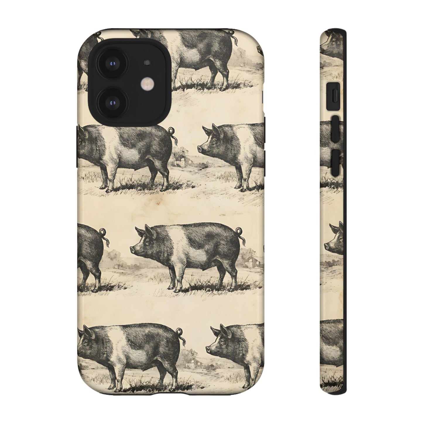 Vintage Pigs Tough Case