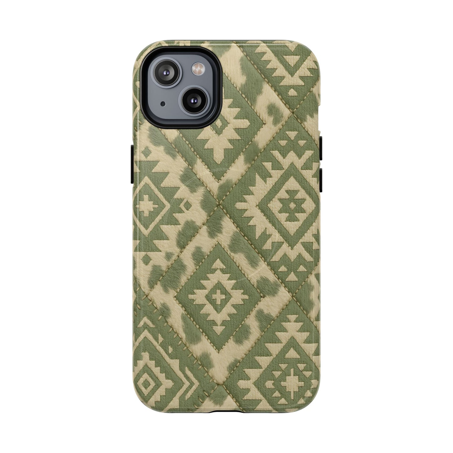 Sage Aztec Quilt Magnetic Case