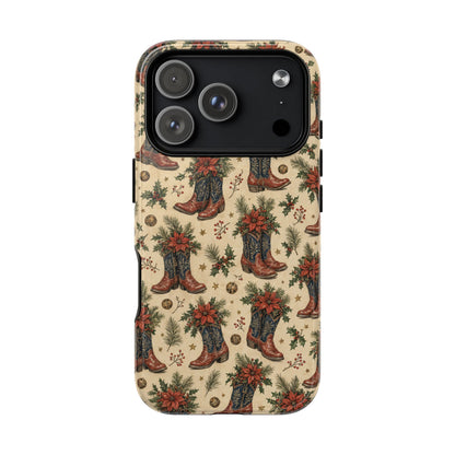 Poinsettia Boots Magnetic Case