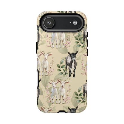 Floral Goats Tough Phone Case
