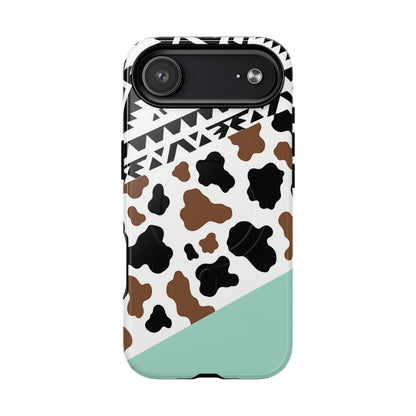 Mint Aztec Cowhide Magnetic Case