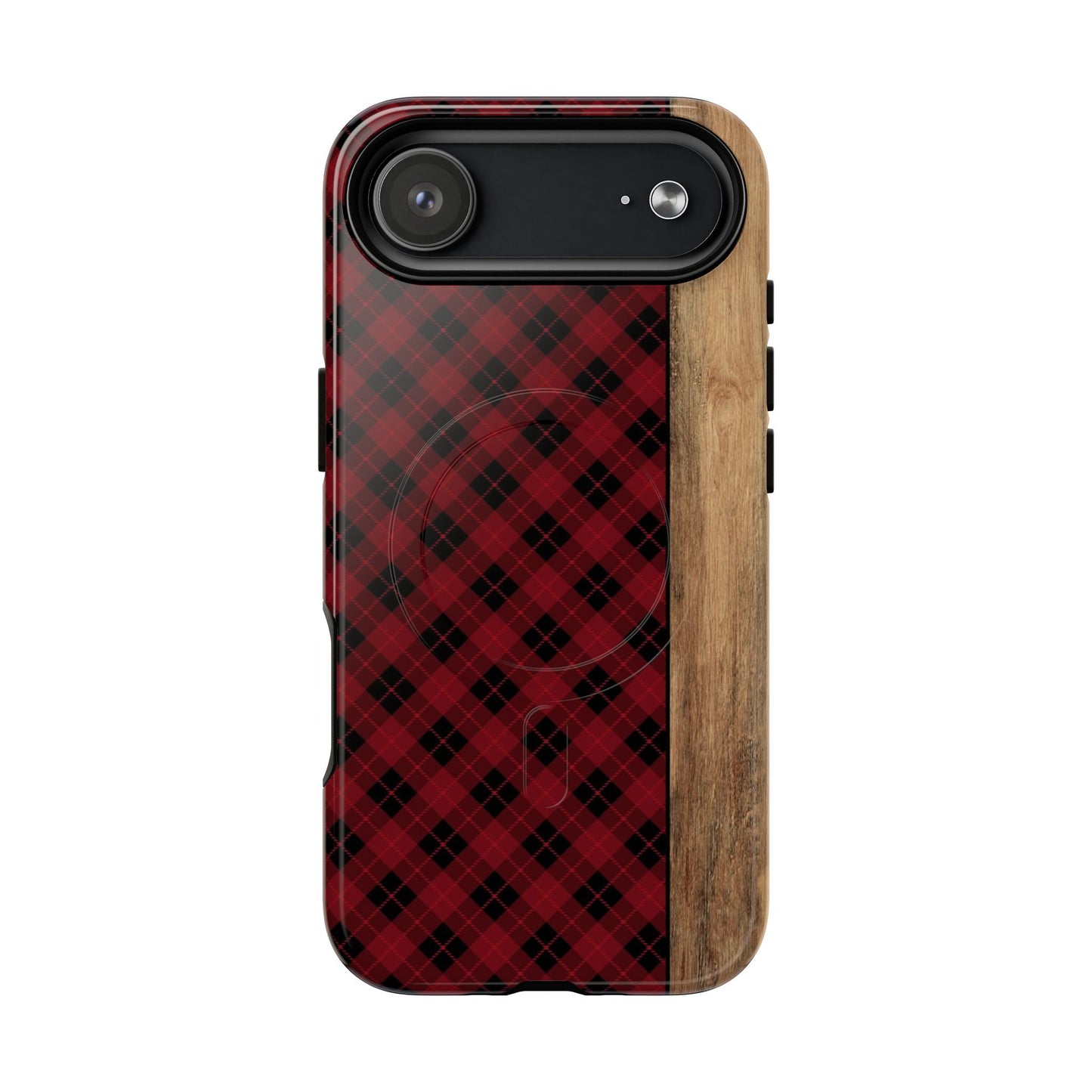 Red Plaid Magnetic Case