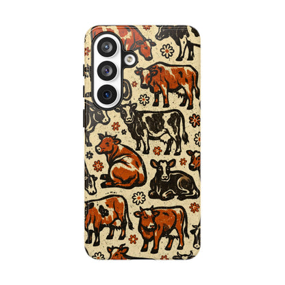 Retro Cows Tough Case