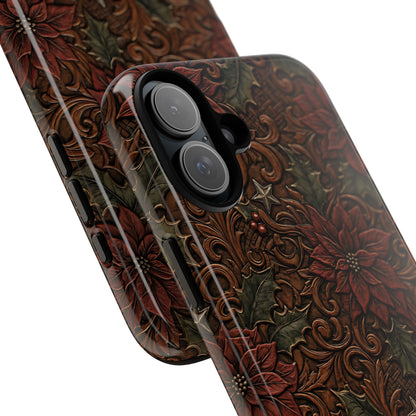 Tooled Poinsettia Tough Case