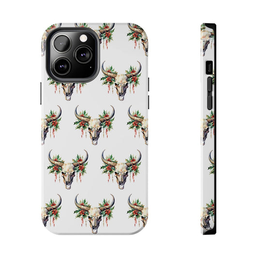 Christmas Bull Skull Phone Case