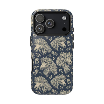 Floral Horses Tough Case