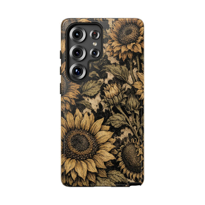 Cowhide Sunflowers Tough Case