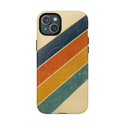 Retro Sunset Stripes Magnetic Case