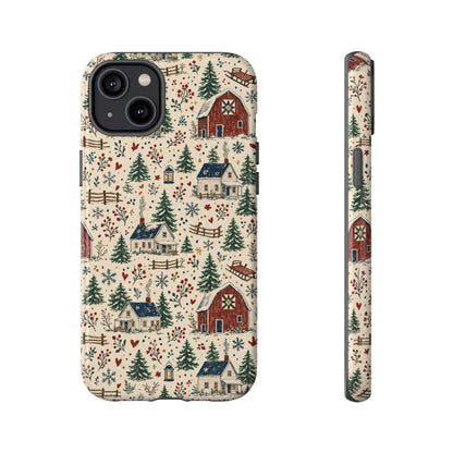 Snowy Farmstead Tough Case