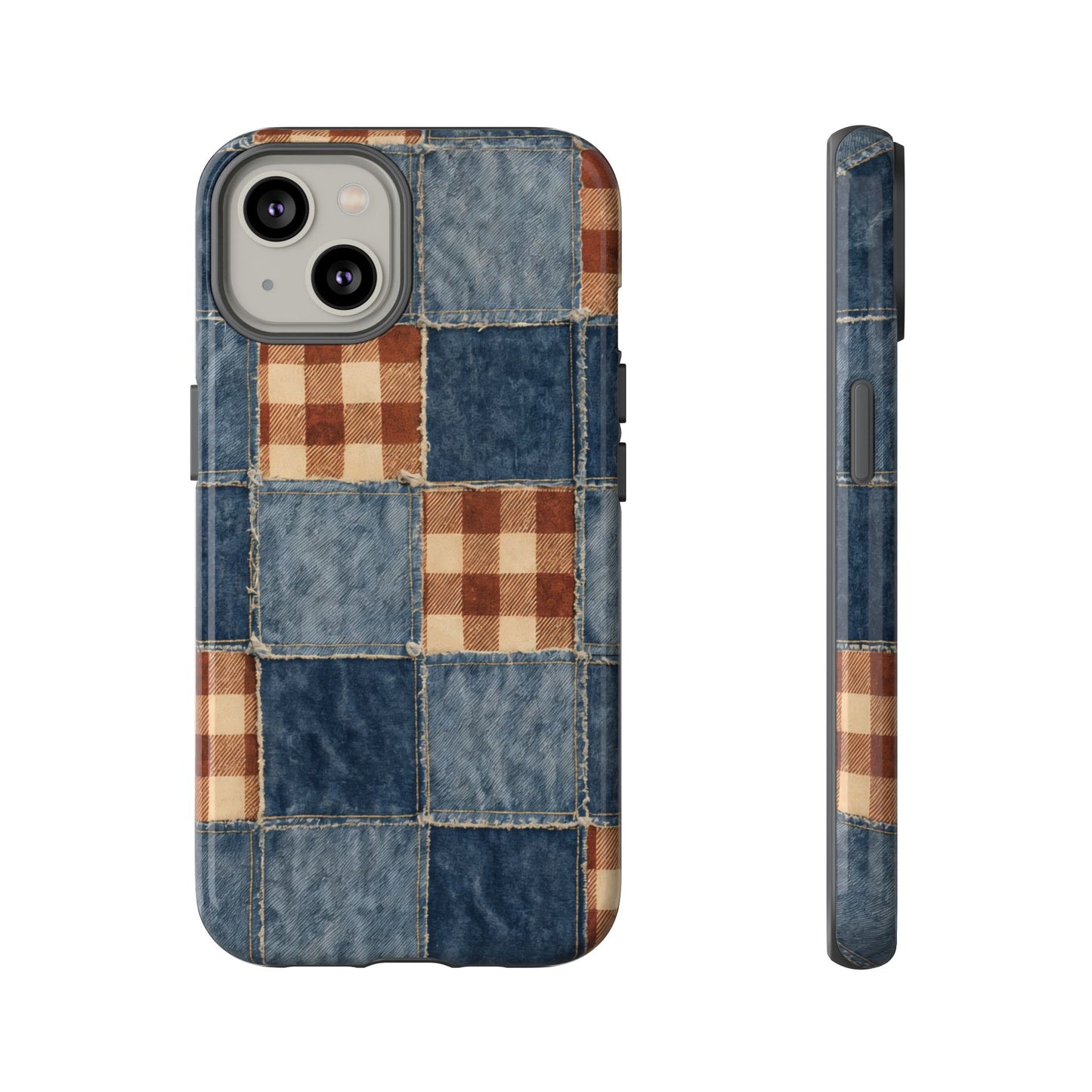 Denim Patchwork Tough Case