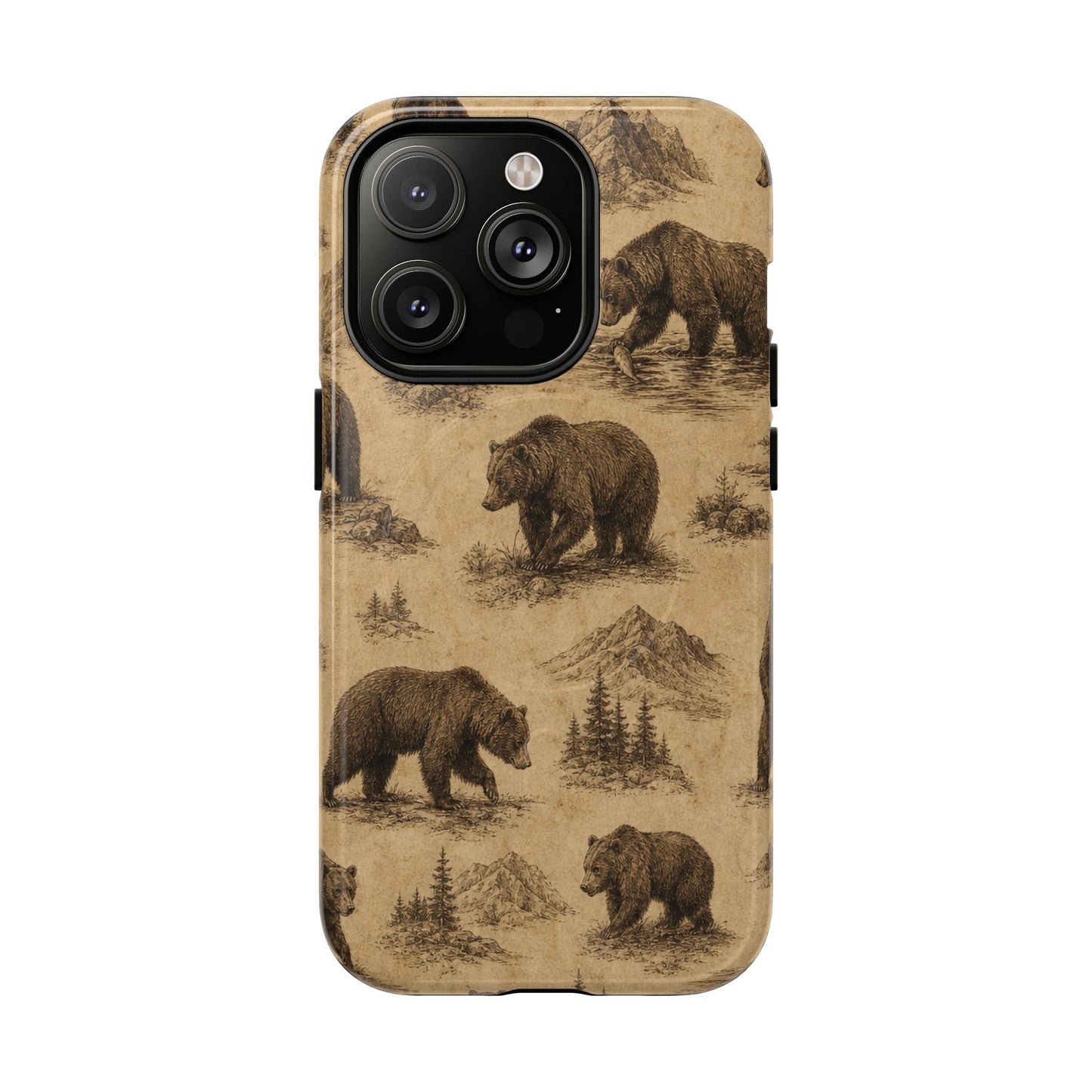 Vintage Bear Magnetic Case