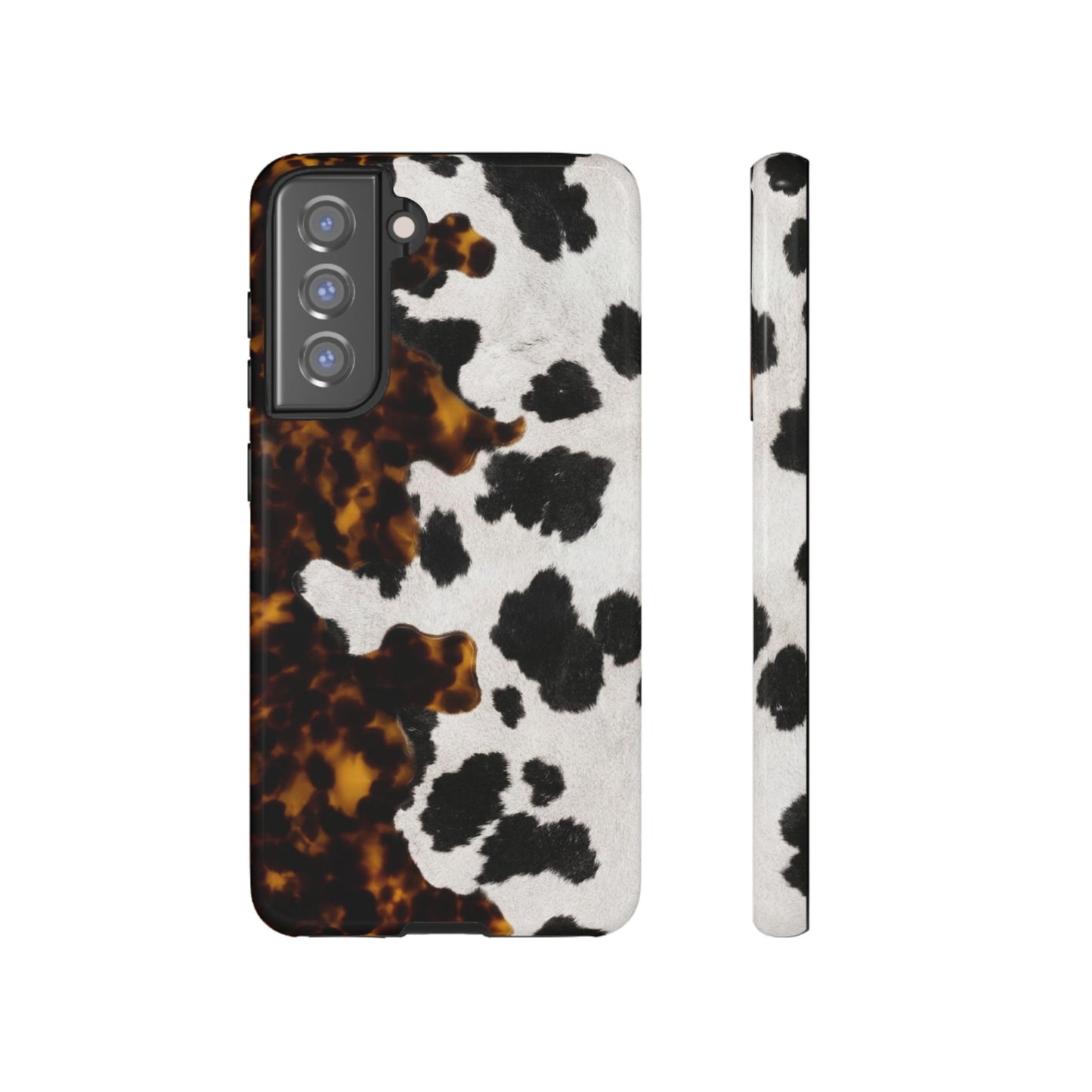 Tortoiseshell + Cowhide Tough Case
