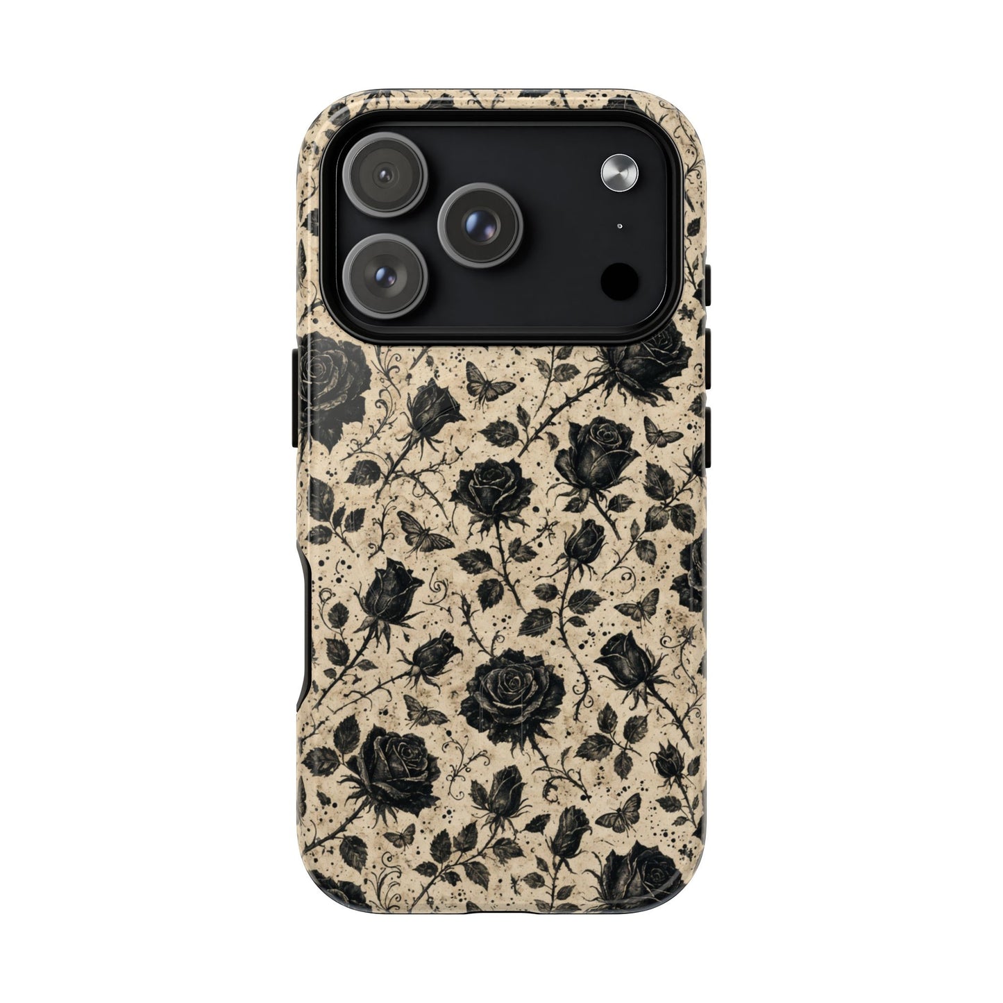 Black Rose Bone Magnetic Case