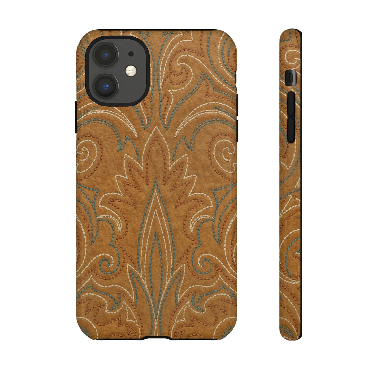 Boot Stitch Tan Tough Case