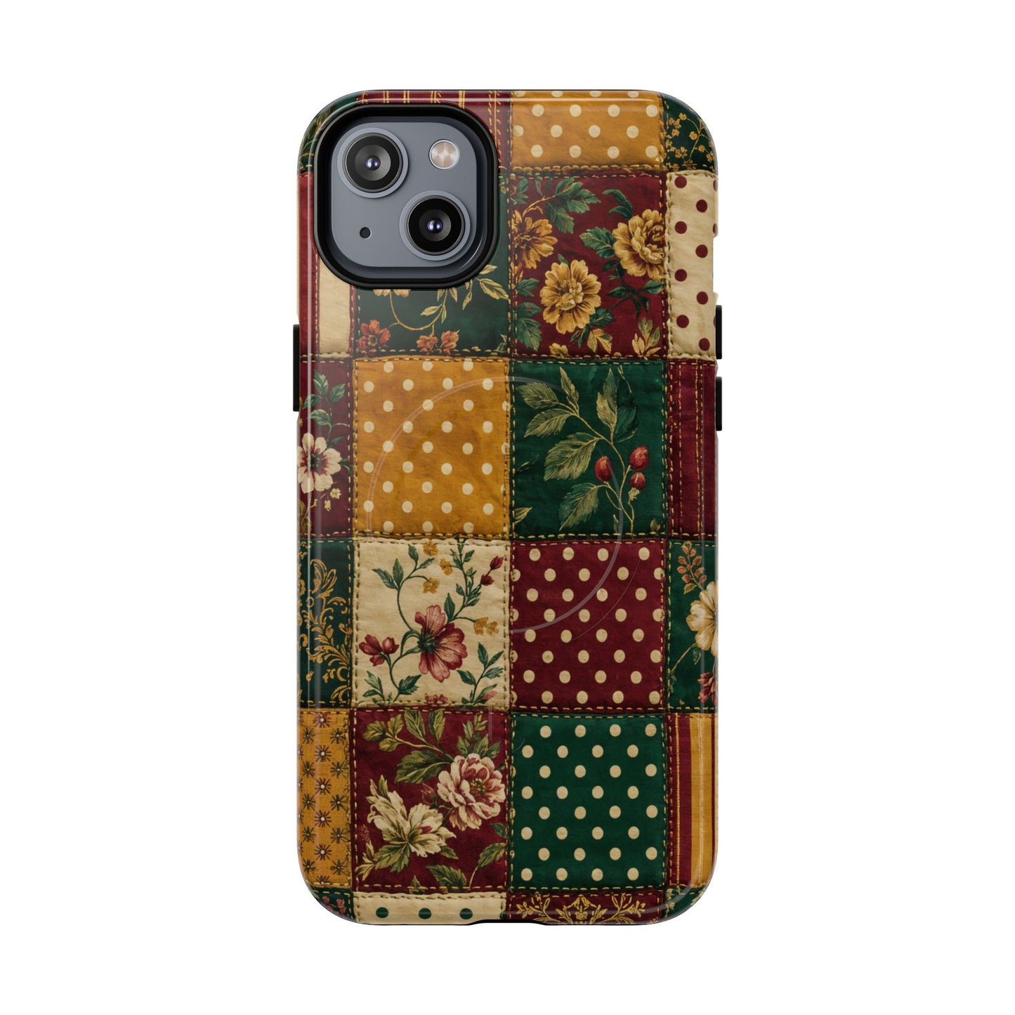 Jewel Tone Patchwork Magnetic Case