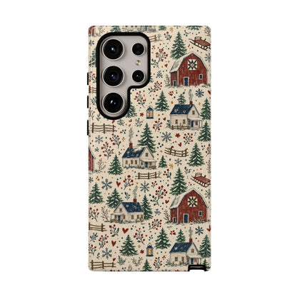 Snowy Farmstead Tough Case