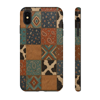 Turquoise Patchwork Tough Case