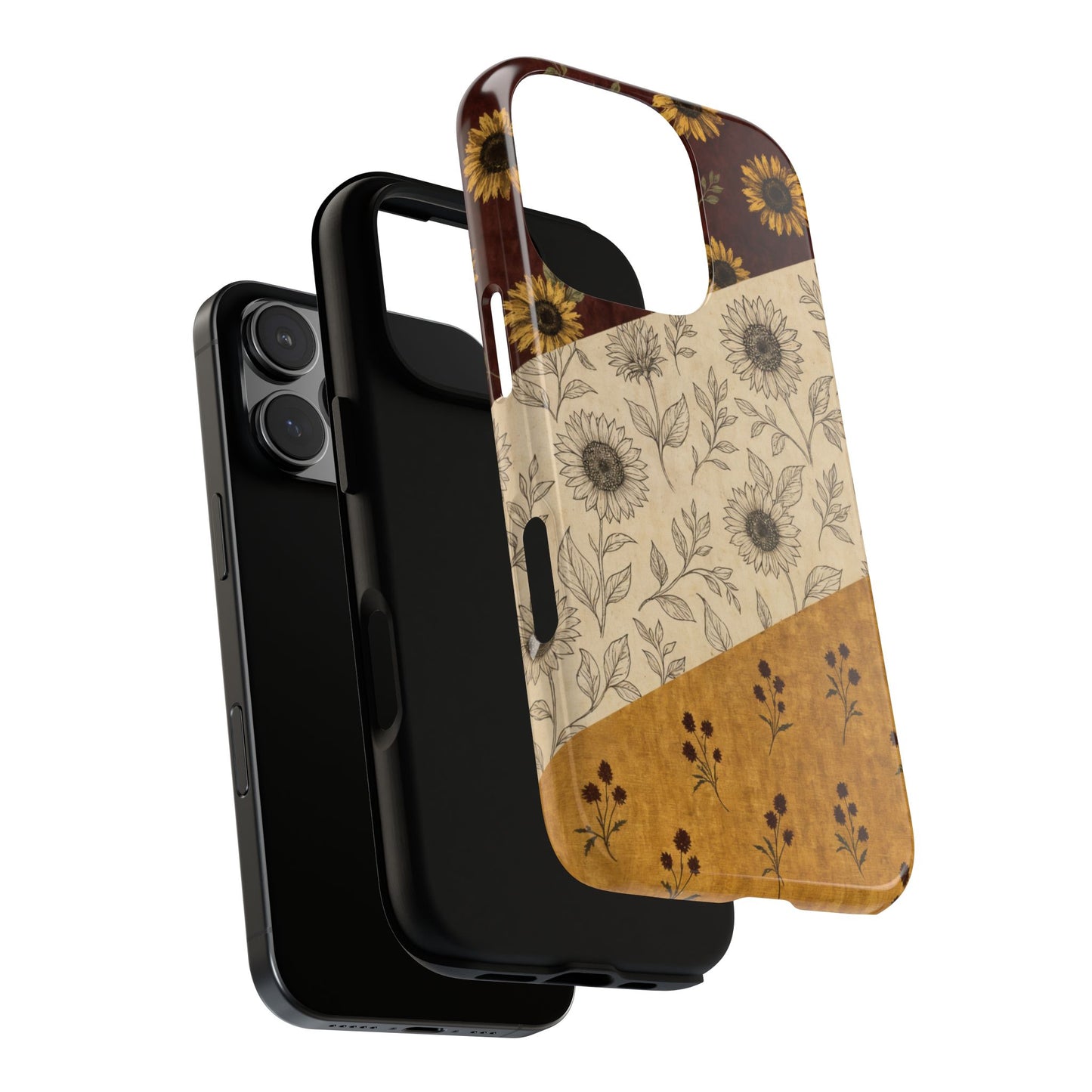 Sunflower Burgundy Swaths Tough Case