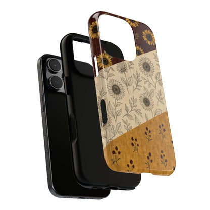 Sunflower Burgundy Swaths Tough Case