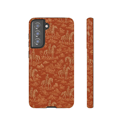 Cowboy Skeleton Toile Tough Case