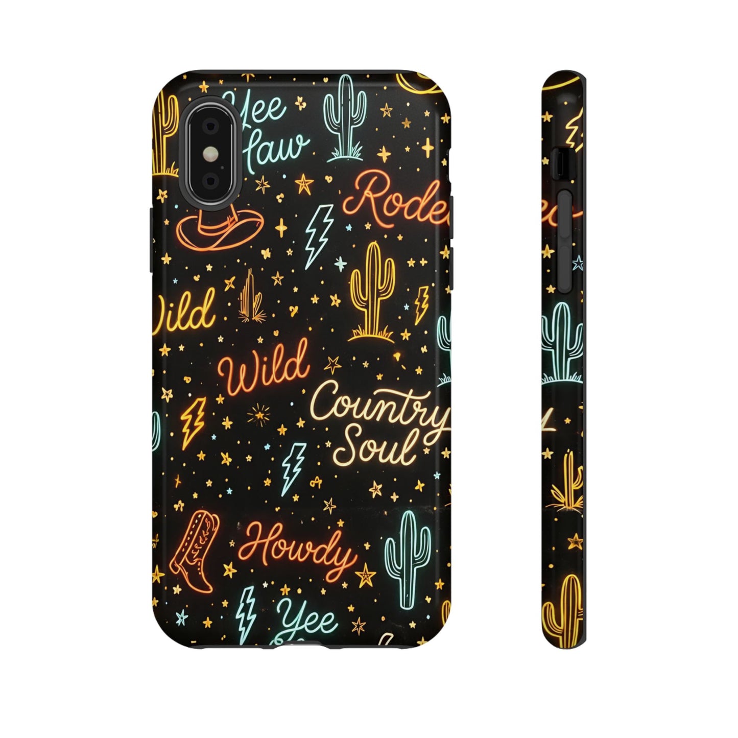 Neon Western Script Tough Case