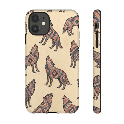 Rose Aztec Wolf Tough Case