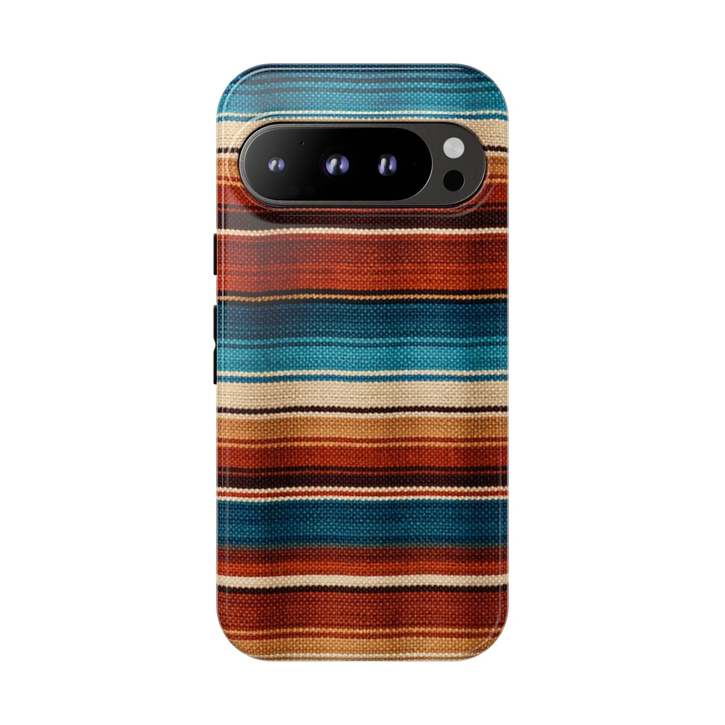 Turquoise + Orange Serape Tough Case