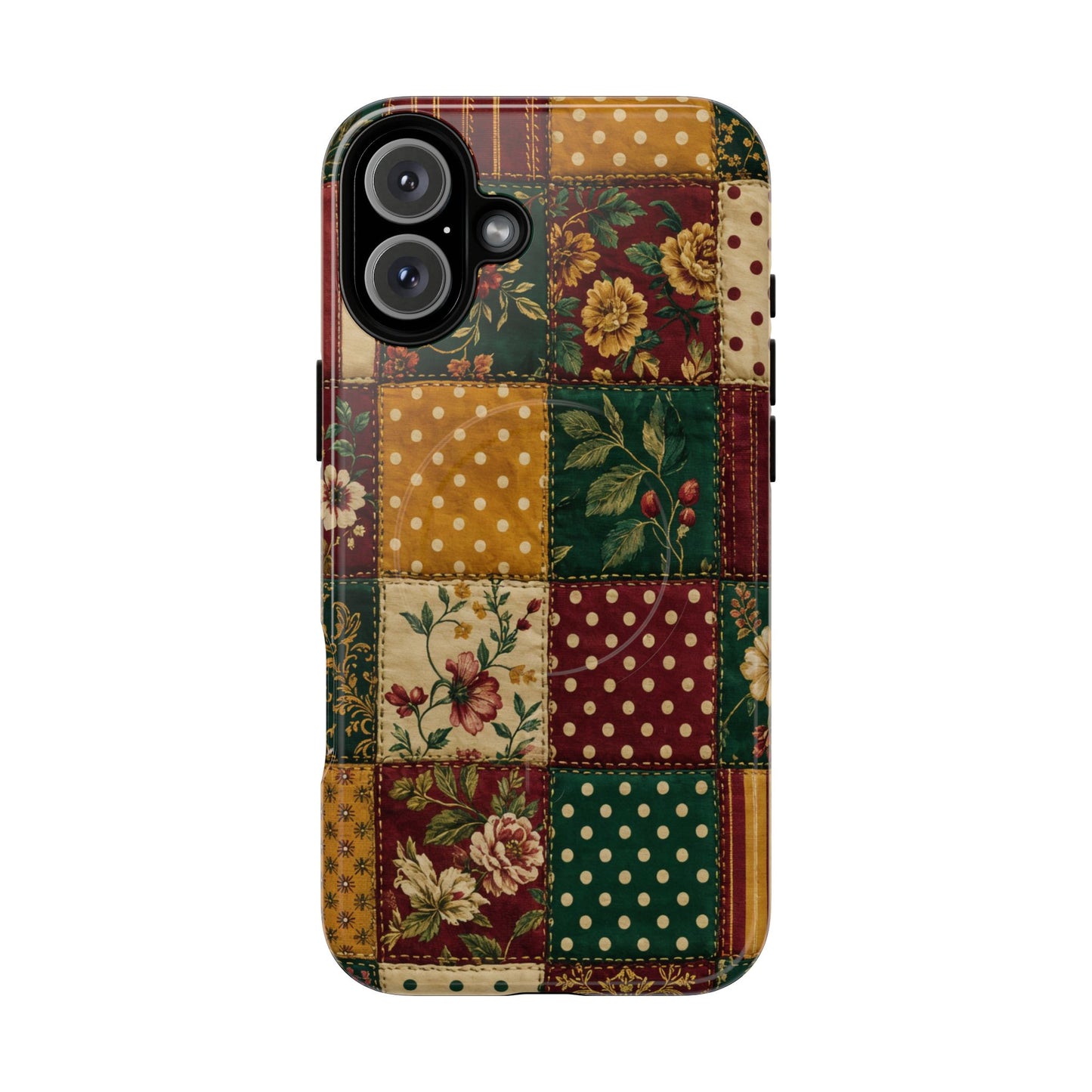 Jewel Tone Patchwork Magnetic Case